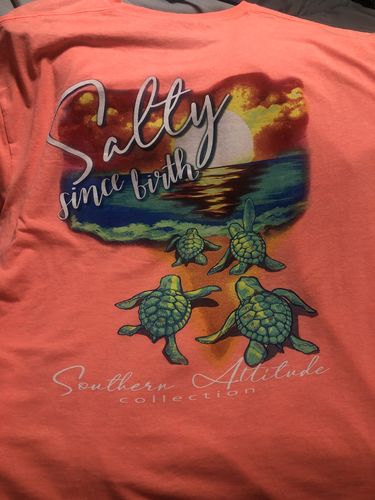 Customer photo review of Salty Since Birth - Coral