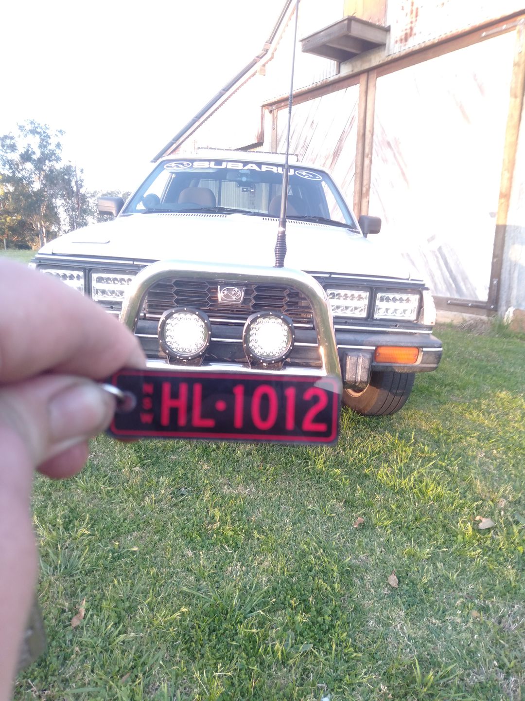 Customer photo review of NSW Colour Licence Plate Custom Keychain