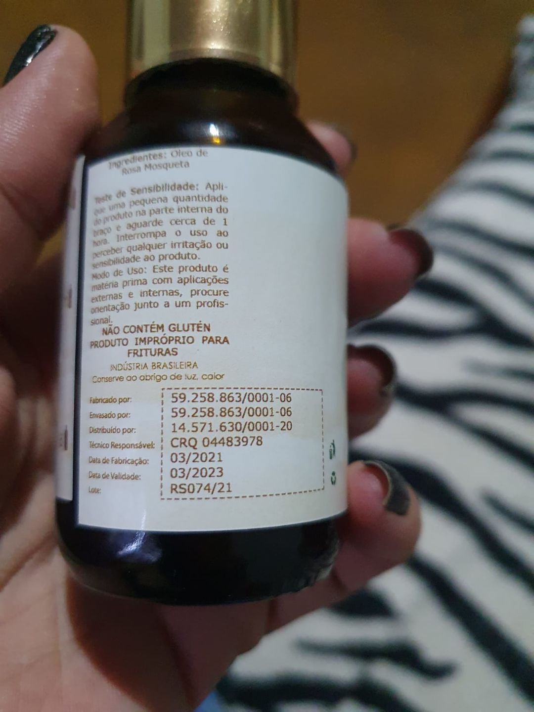 Customer photo review of Óleo de Rosa Mosqueta