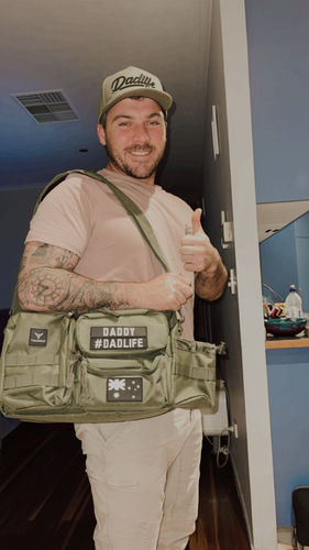 Customer photo review of Tacpac 'Recon 2.0' Hunter Green Nappy Bag Set