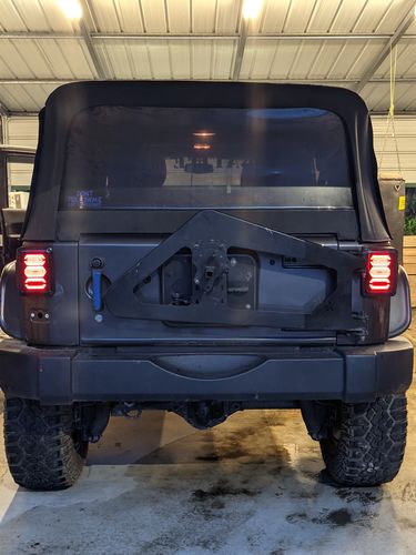 Customer photo review of Smoked Avenger LED Tail Lights for 07-18 Jeep Wrangler JK/ JKU