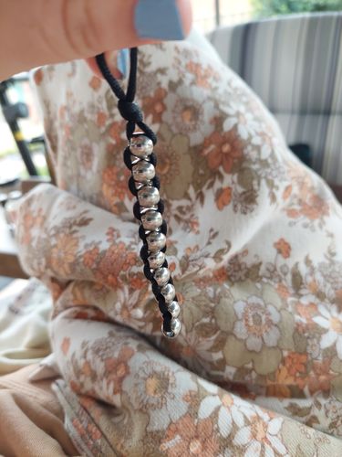 Customer photo review of Kaiko Caterpillar Unisex Necklace