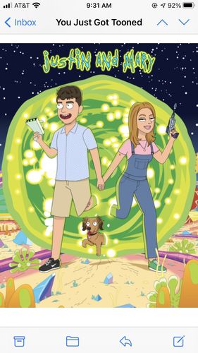 Customer photo review of 'Rick and Morty' Custom Portrait