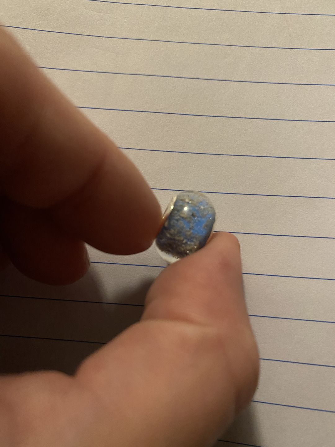Customer photo review of Solid Color Bead with Cremains