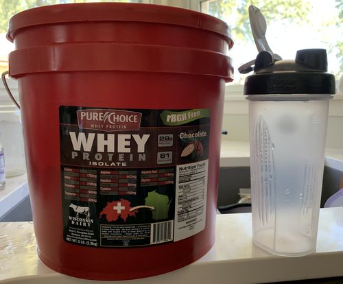 Customer photo review of Chocolate Whey Protein