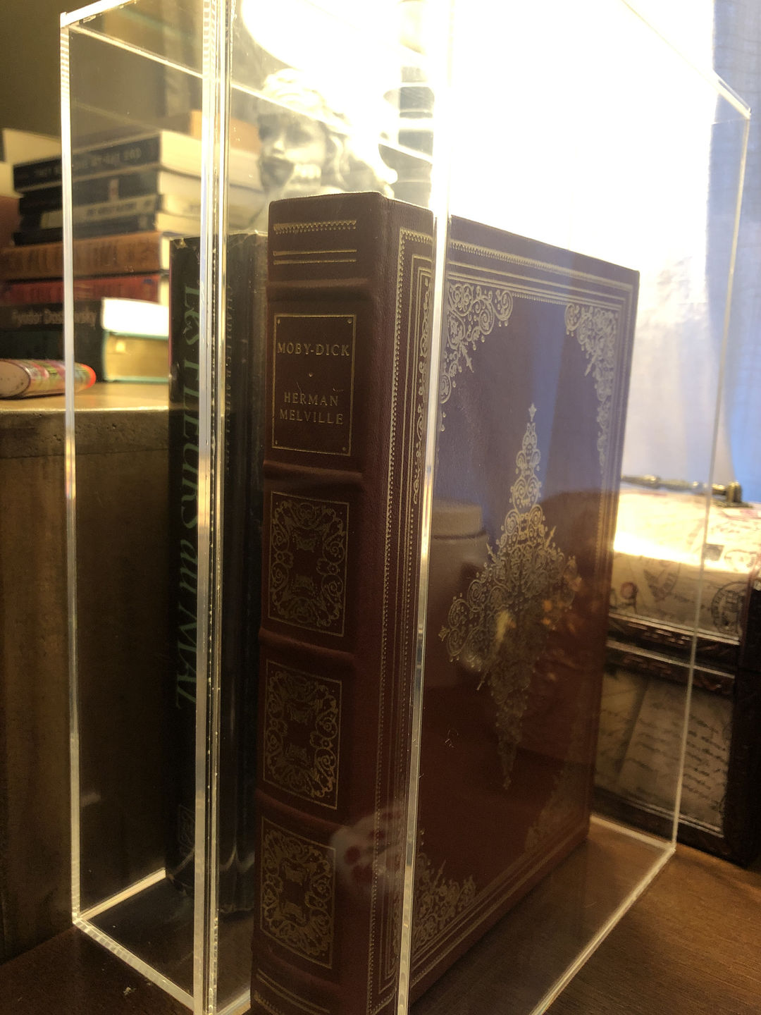 Customer photo review of Acrylic Book Display Case