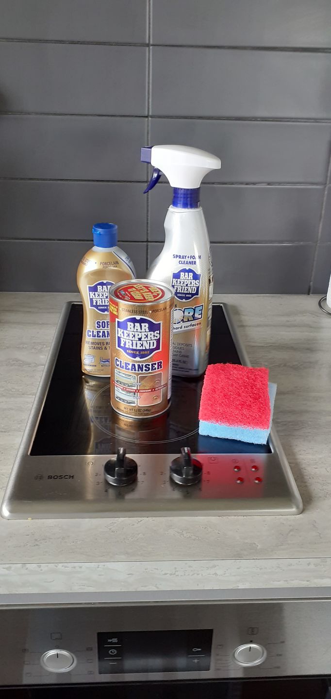 Customer photo review of Bar Keepers Friend: 3 Piece Cleaning Kit