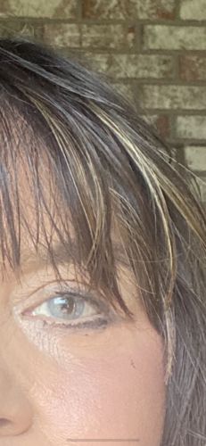 Customer photo review of Polar Lights Grey Prescription Contact Lenses