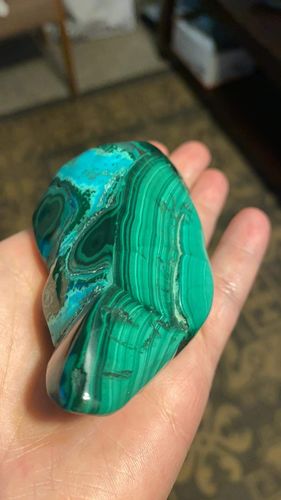Customer photo review of Malachite Free Form- F