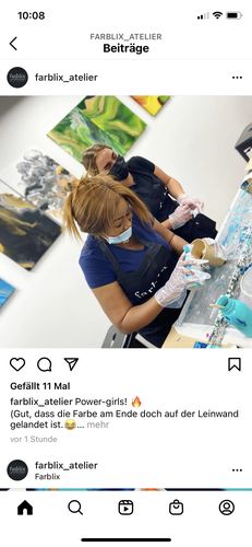Customer photo review of Workshop: Acrylic Pouring / Einstieg ins Acrylgießen