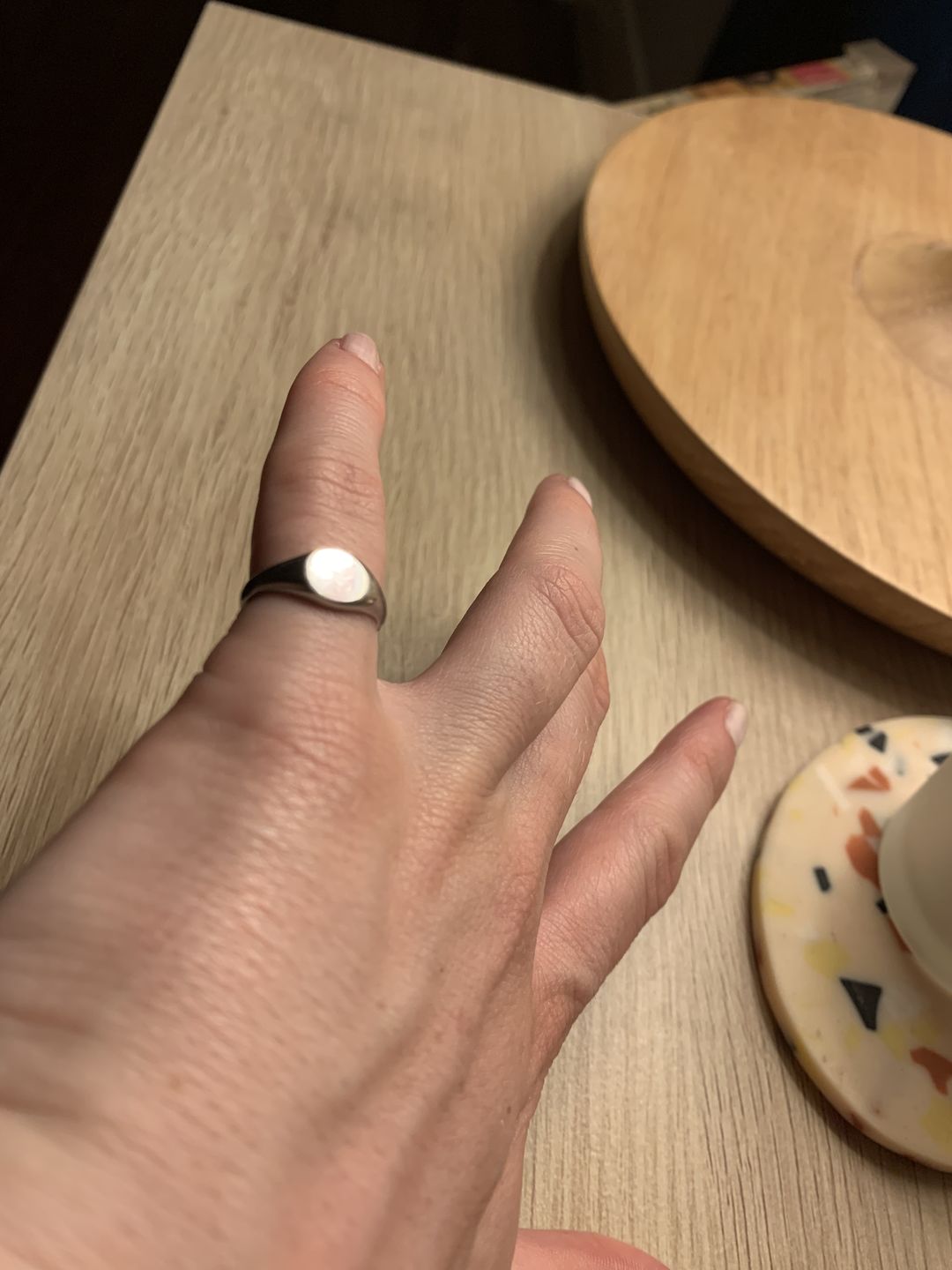 Customer photo review of Pinky Signet Ring