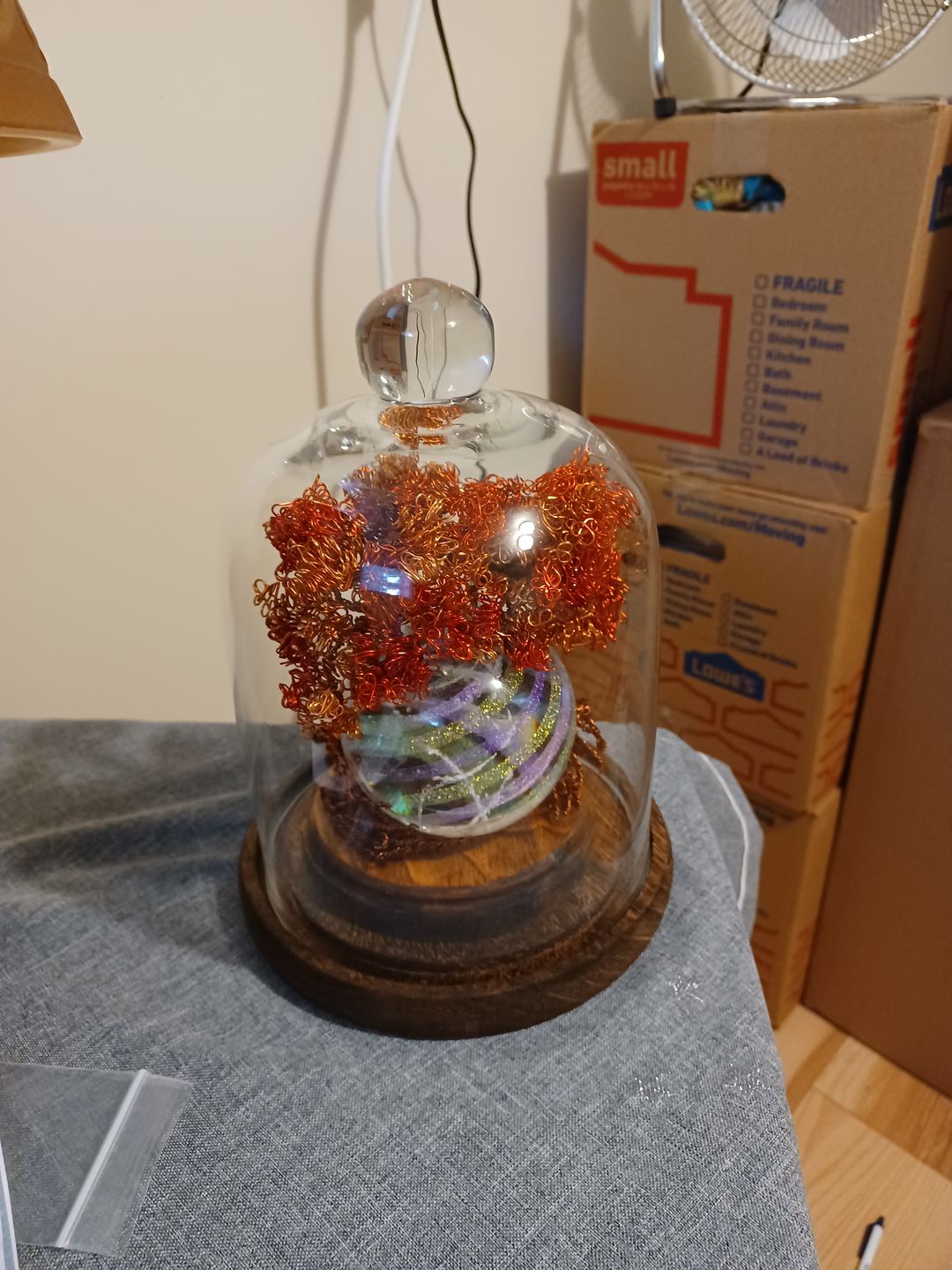 Customer photo review of Autumn Sunshine Tree Of Life with Dichroic Orb