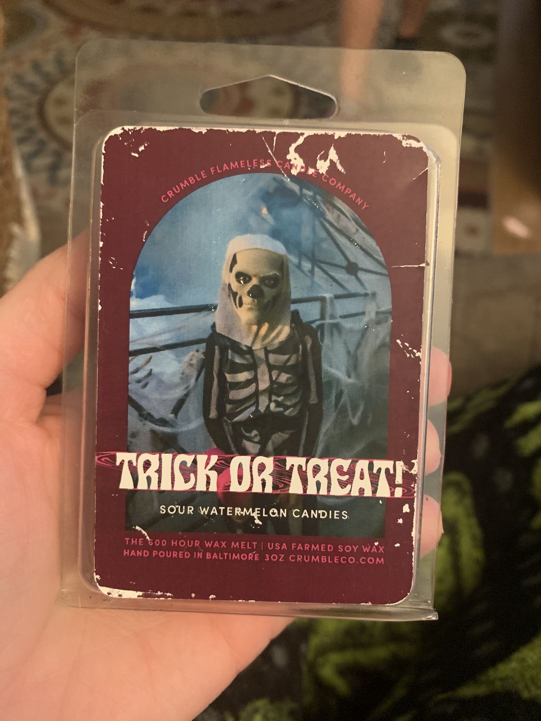 Customer photo review of Trick Or Treat Wax Melts