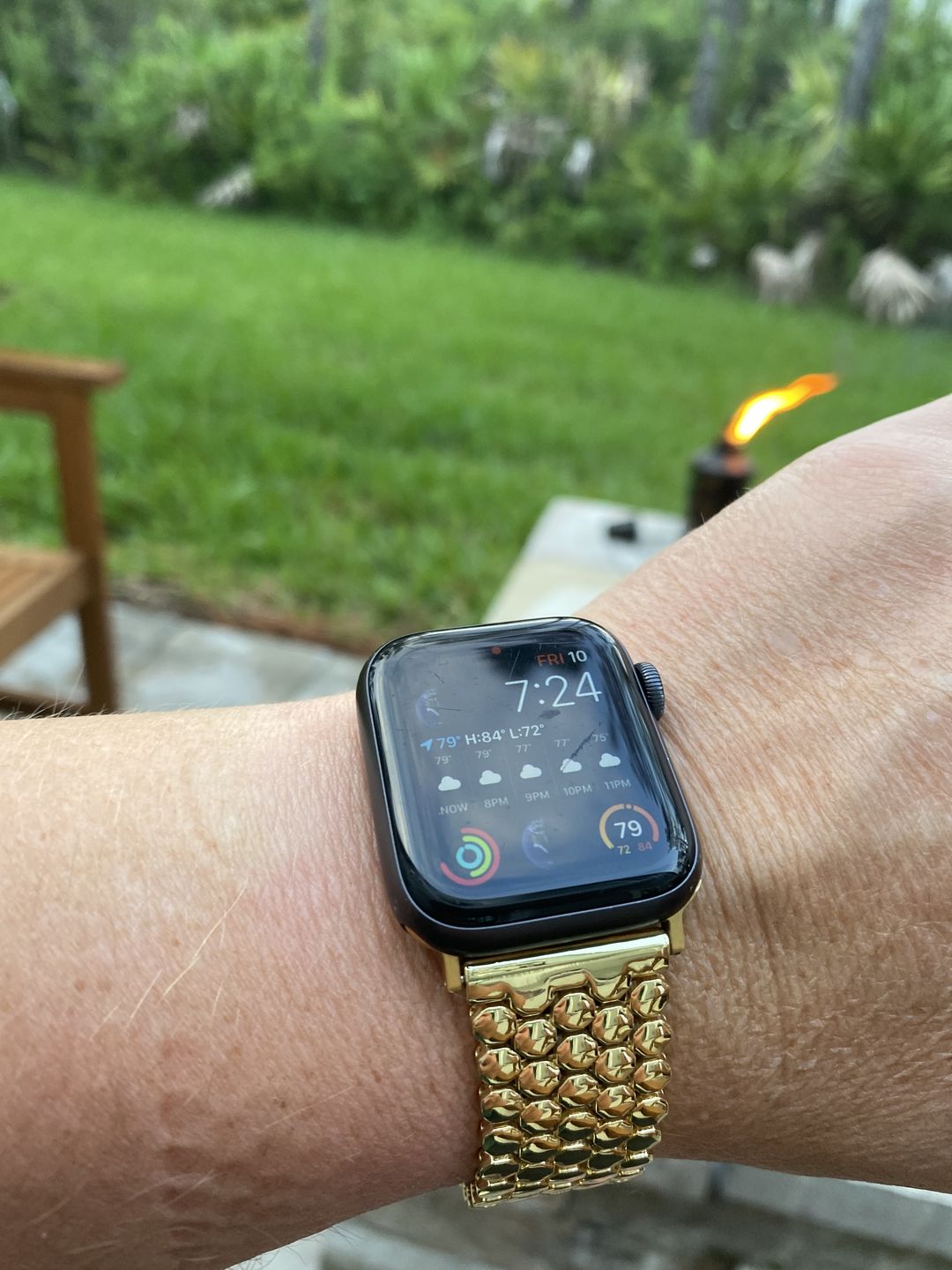 Customer photo review of Poseidon Stainless Band (4 Colours)