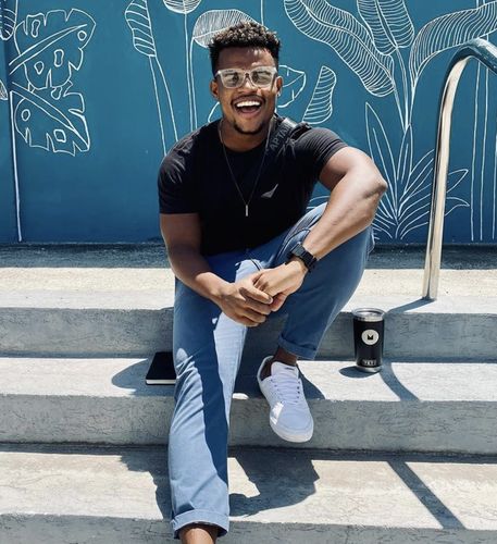 Customer photo review of Minimal Bar Necklace - Silver