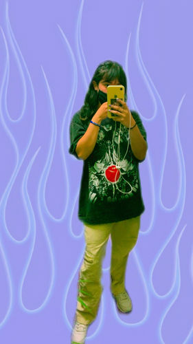 Customer photo review of Harajuku Style Vintage Washed Death Note Oversized Tee