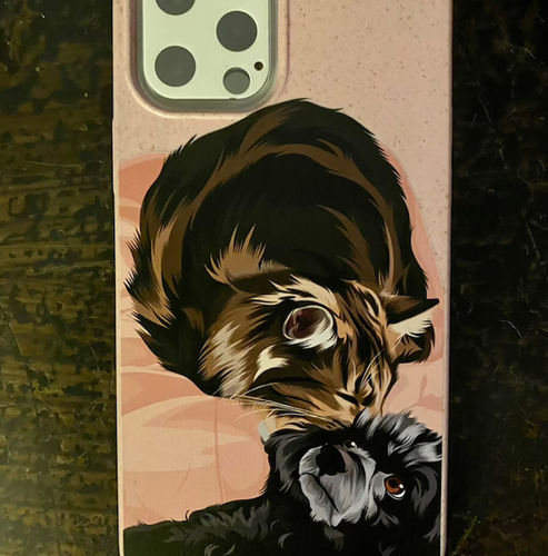 Customer photo review of Eco-Friendly Pet custom phone case
