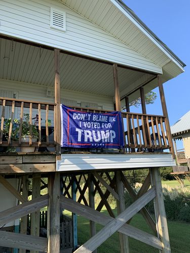 Customer photo review of Don't Blame Me I Voted Trump Limited Edition 3 x 5 Flag