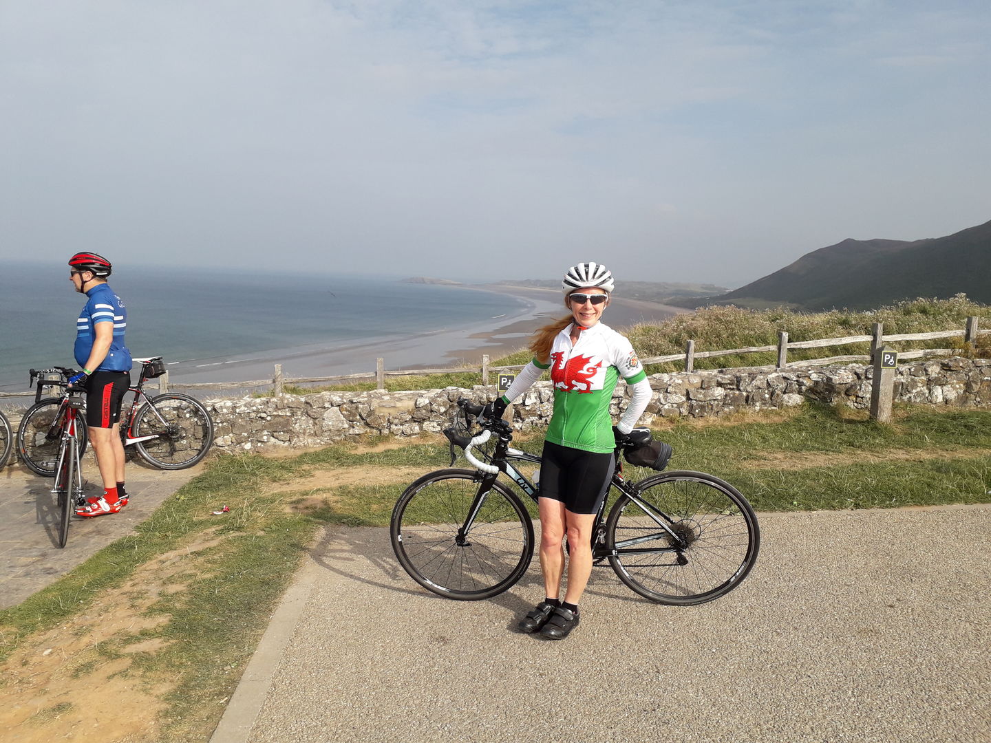 Customer photo review of Wales Flag Cycling Jersey (Green, White & Red)