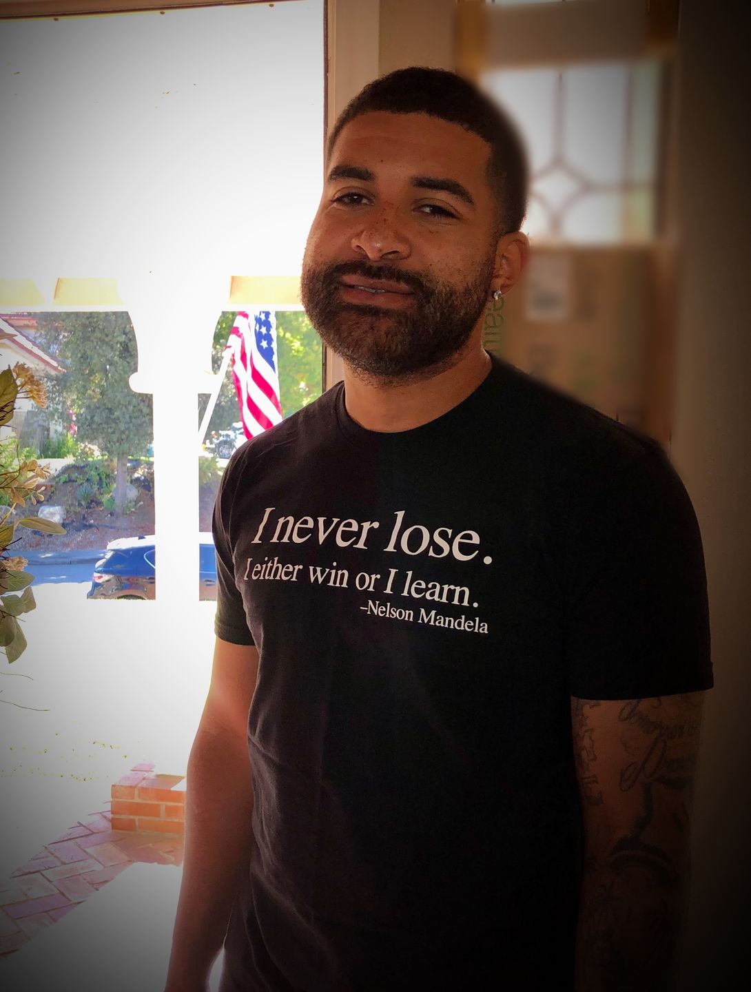 Customer photo review of I Never Lose -Nelson Mandela