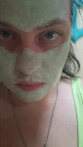 Customer photo review of Hot Sale--Poreless Deep Cleanse Green Tea Mask