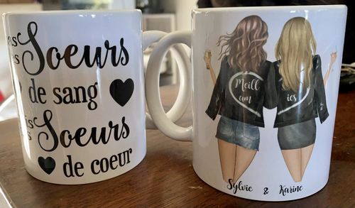 Customer photo review of Mug personnalisé | 2 meilleures amies