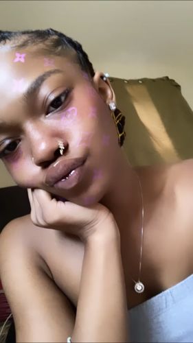 Customer photo review of Karina Nose Hoop