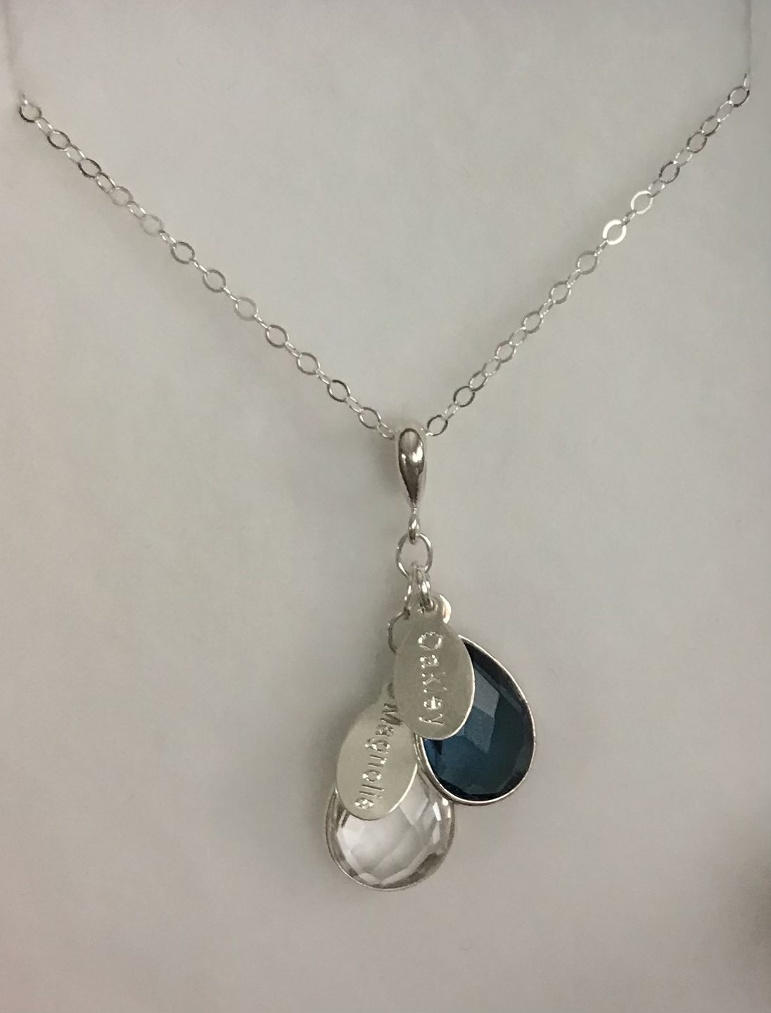 Customer photo review of "The Danique Necklace" - Name and Birthstone Necklace for Mom
