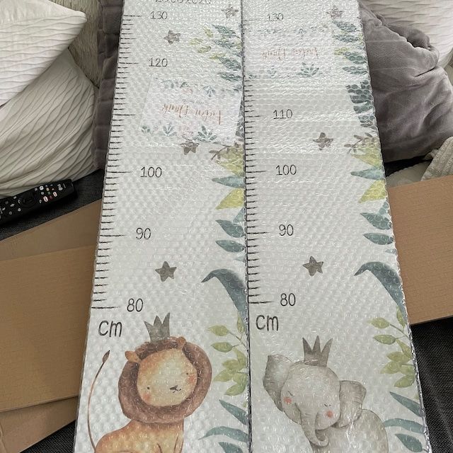 Customer photo review of Personalisierte Messlatte Löwe