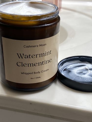 Customer photo review of Watermint Clementine Whipped Body Cream