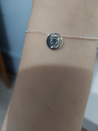 Customer photo review of Silber Lineart Love Armkette