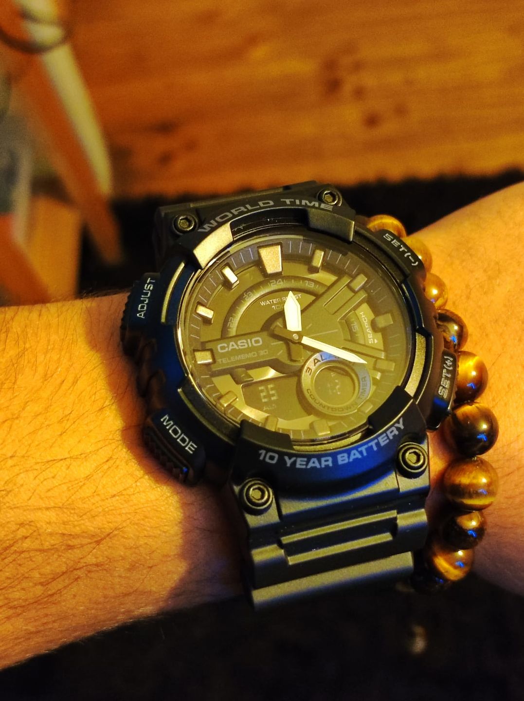Customer photo review of Reloj Casio Análogo-Digital Vintage AEQ-110W-1BVDF Negro