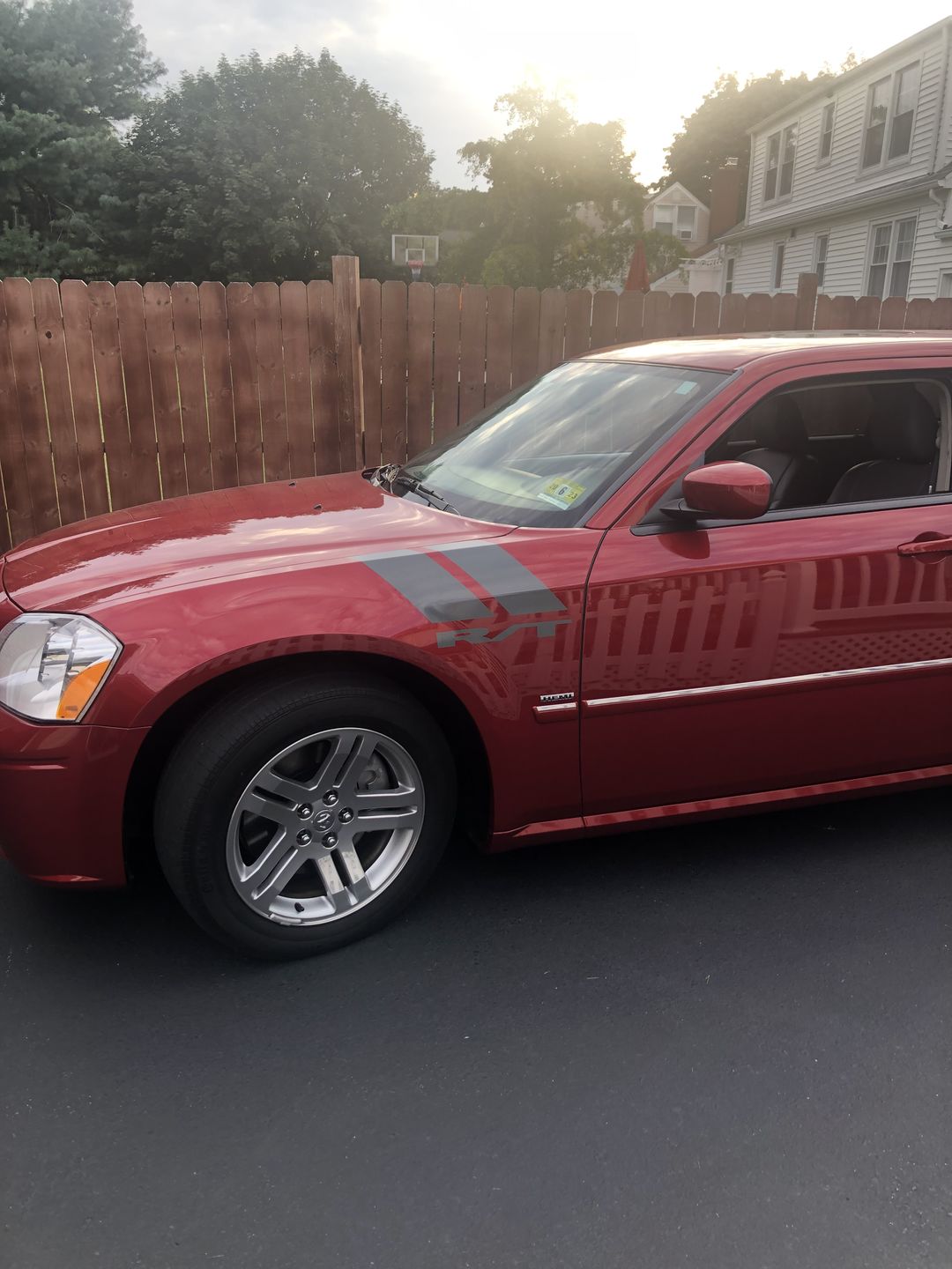 Customer photo review of R/T fender side hash marks racing stripes fits Dodge Challenger 2008-2014