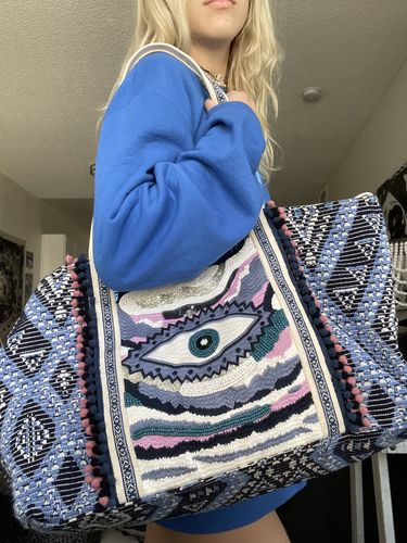 Customer photo review of Smokey Eye Evil Eye Tote