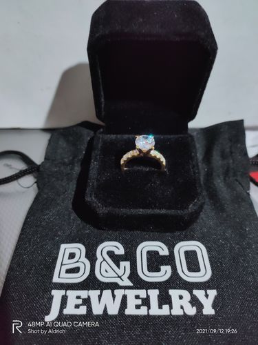 Customer photo review of 2ct Naxos Engagement Ring