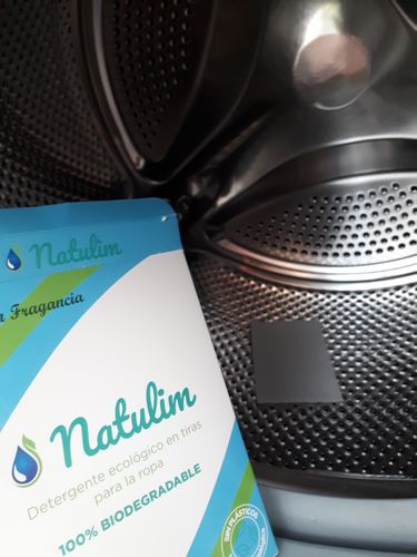 Customer photo review of Eco-Tiras de Detergente 40 lavados Natulim