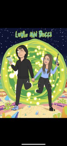 Customer photo review of 'Rick and Morty' Custom Portrait