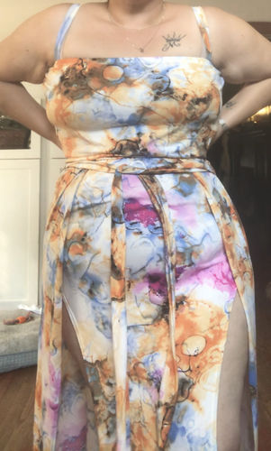 Customer photo review of Rebdolls "Across The Waters" Open Leg Maxi Dress