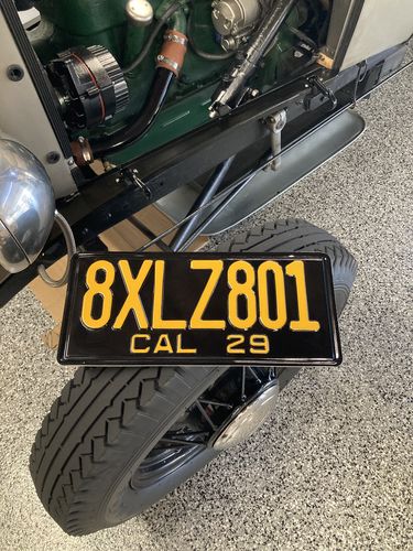 Customer photo review of 1929 CALIFORNIA LICENSE PLATE 6"x14" (351.5mm x 156.5mm)