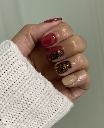Customer photo review of Grey&Brown Color Dip Powder Nail Kit G650 (6X0.6oz)