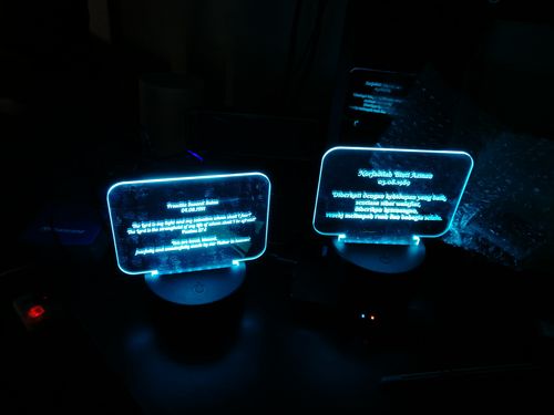 Customer photo review of Lampu Uqeer Custom LED 16 Color + Remote Control