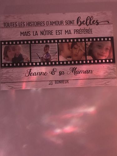 Customer photo review of Toile Personnalisée - Notre Histoire D‘Amour - Version 2