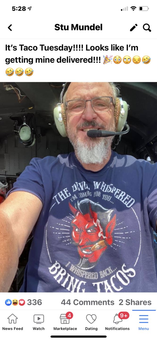 Customer photo review of The Devil Whispered...Bring Tacos OG T-Shirt
