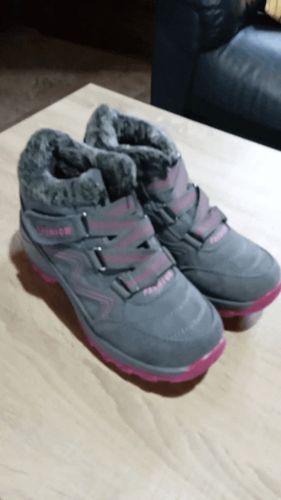 Customer photo review of Kafa™ Unisex Snowy Windproof Waterproof Ankle Suede Boots【FREE SHIPPING】