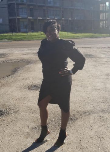 Customer photo review of Patchwork Romantic Puff Sleeve Blouse