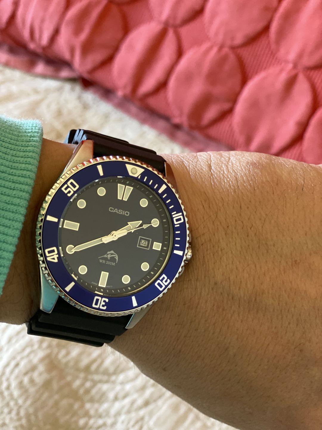 Customer photo review of Reloj Casio Submariner Marlin Duro MDV-106B-2AVCF Azul Buceo [EXCLUSIVO]