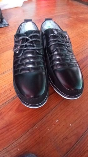 Customer photo review of Genuine Leather Business Dress Shoes