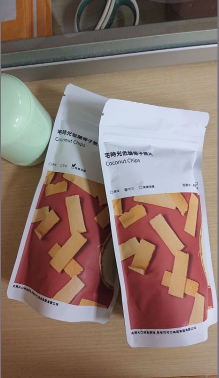 Customer photo review of 低醣原味/可可/焦糖海鹽椰子脆片