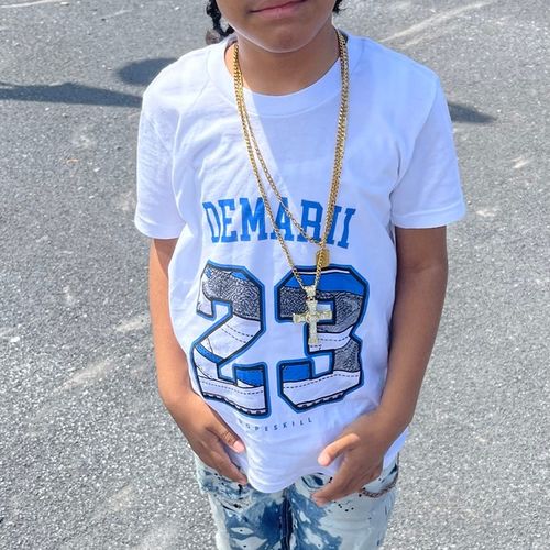 Customer photo review of S.H Unisex Shirt Match Jordan 4 White Oreo "Tech White"