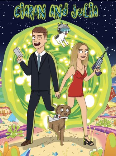 Customer photo review of 'Rick and Morty' Custom Portrait